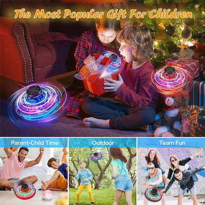 LED Flying Spinner Mini Drone