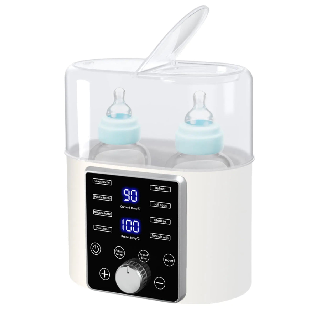 Baby Bottle Warmer Sobtoe 13-in-1 Fast Portable Bottle Warmer Accurate Temp Control LCD Display Timer Defrost Sterilizer 24-Hour Constant Bottle Warmer for Breastmilk& Formula Baby Food Heater
